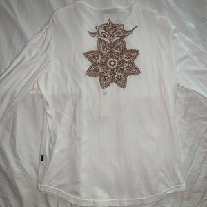 Just Cavalli long sleeve embroidered Henley